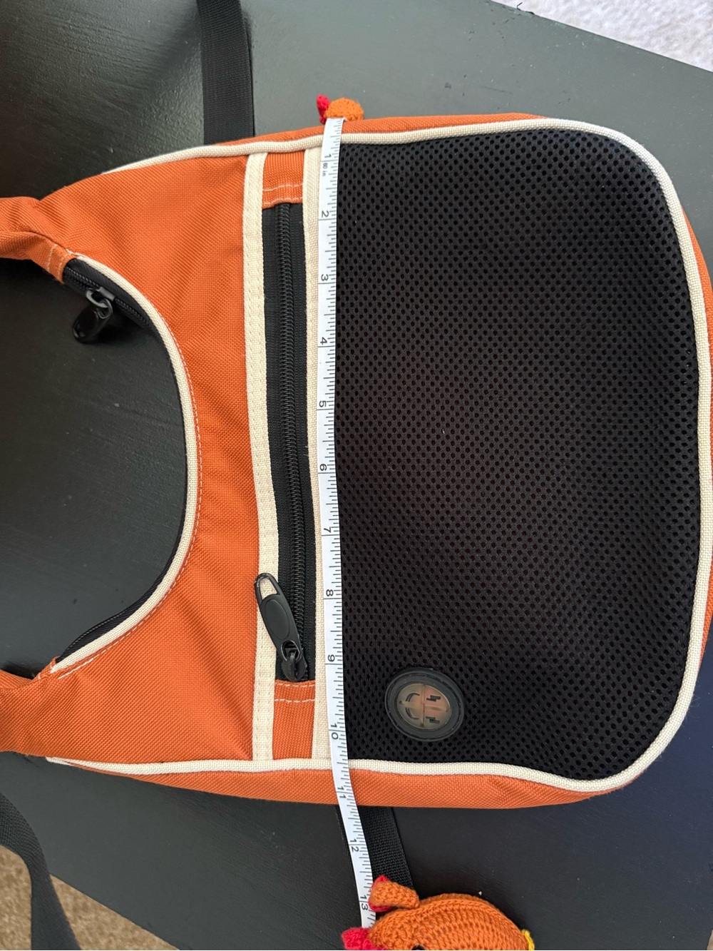 Rugged Outback Orange Black Crossbody Sling Bag Purse Satchel - Picture 8 of 10